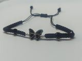 Papillon Black Bracelet En Argent 925