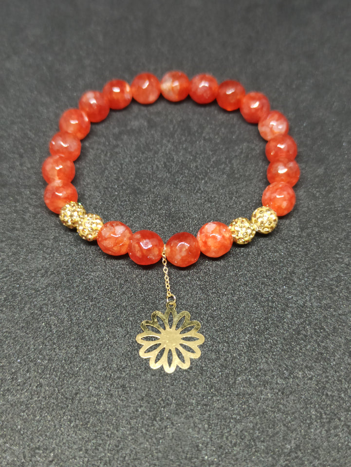 Flower Bracelet Or 18K