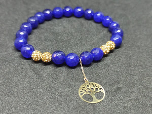 Tree Blue Bracelet Or 18K