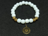 Flower White Bracelet Or 18K