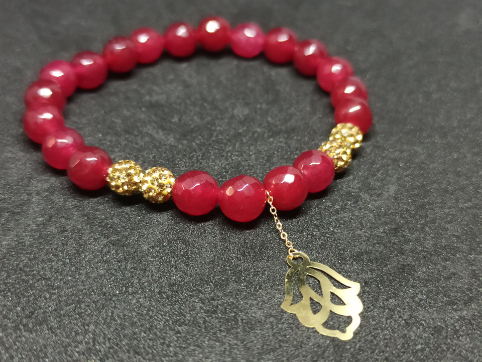 Khmisa RED Style Bracelet Or 18K