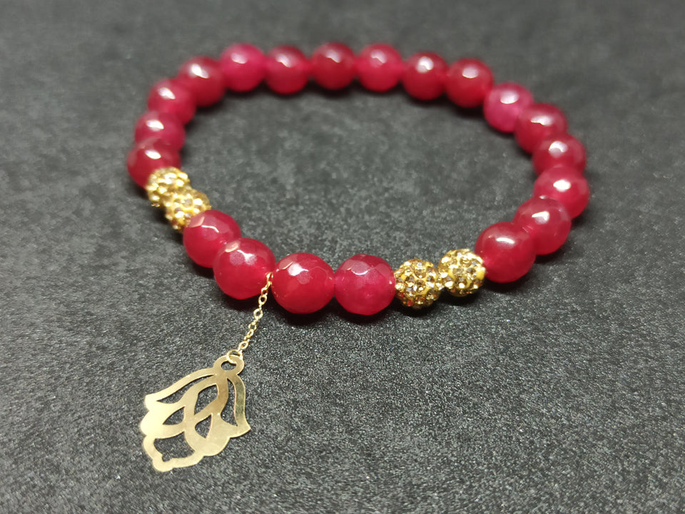 Khmisa RED Style Bracelet Or 18K